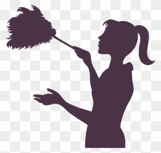 Maid Service Cleaner Cleaning Housekeeping "onerror='this.onerror=null; this.remove();' XYZ="data - Free Clipart Dusting - Png Download